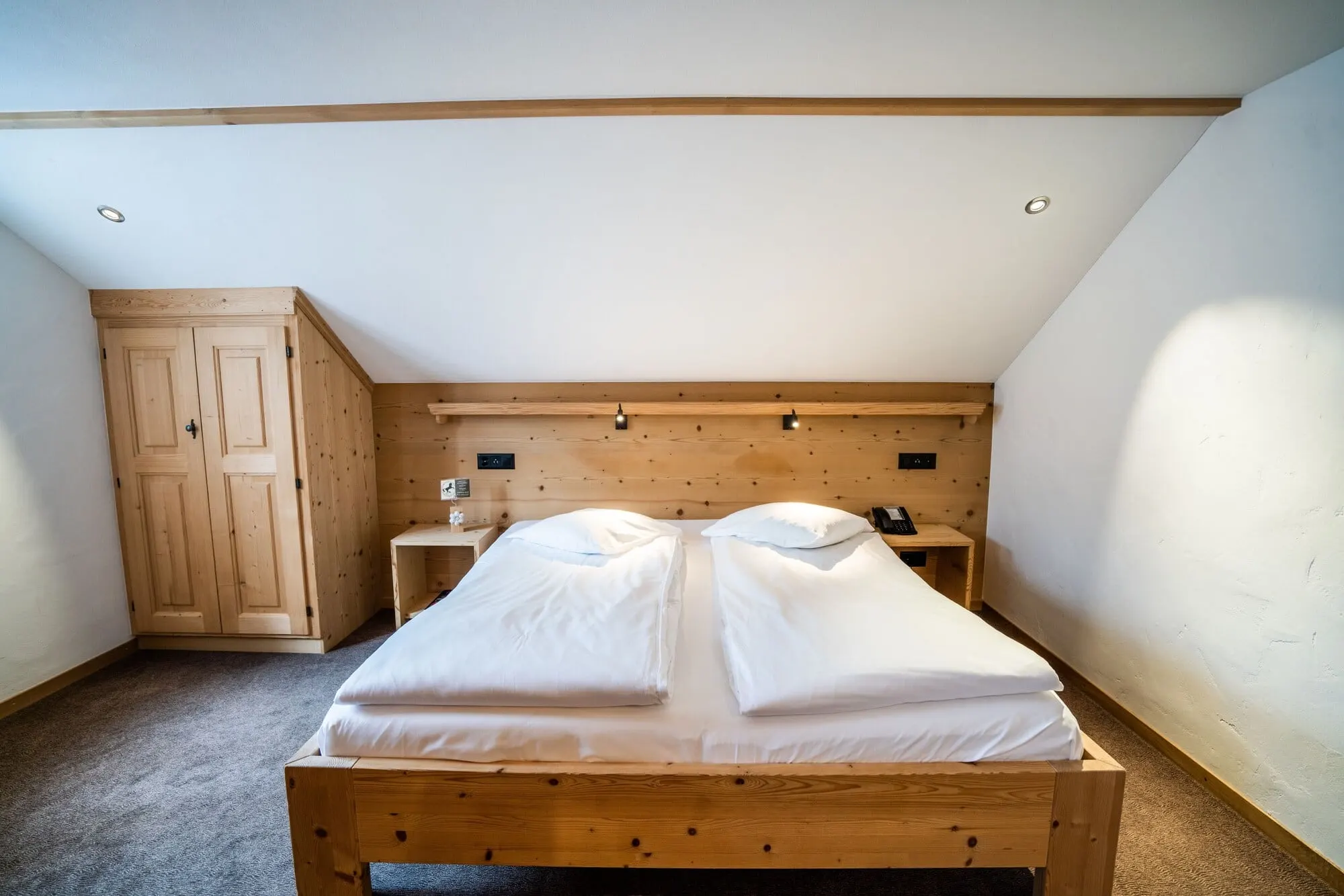 A double room under the eaves