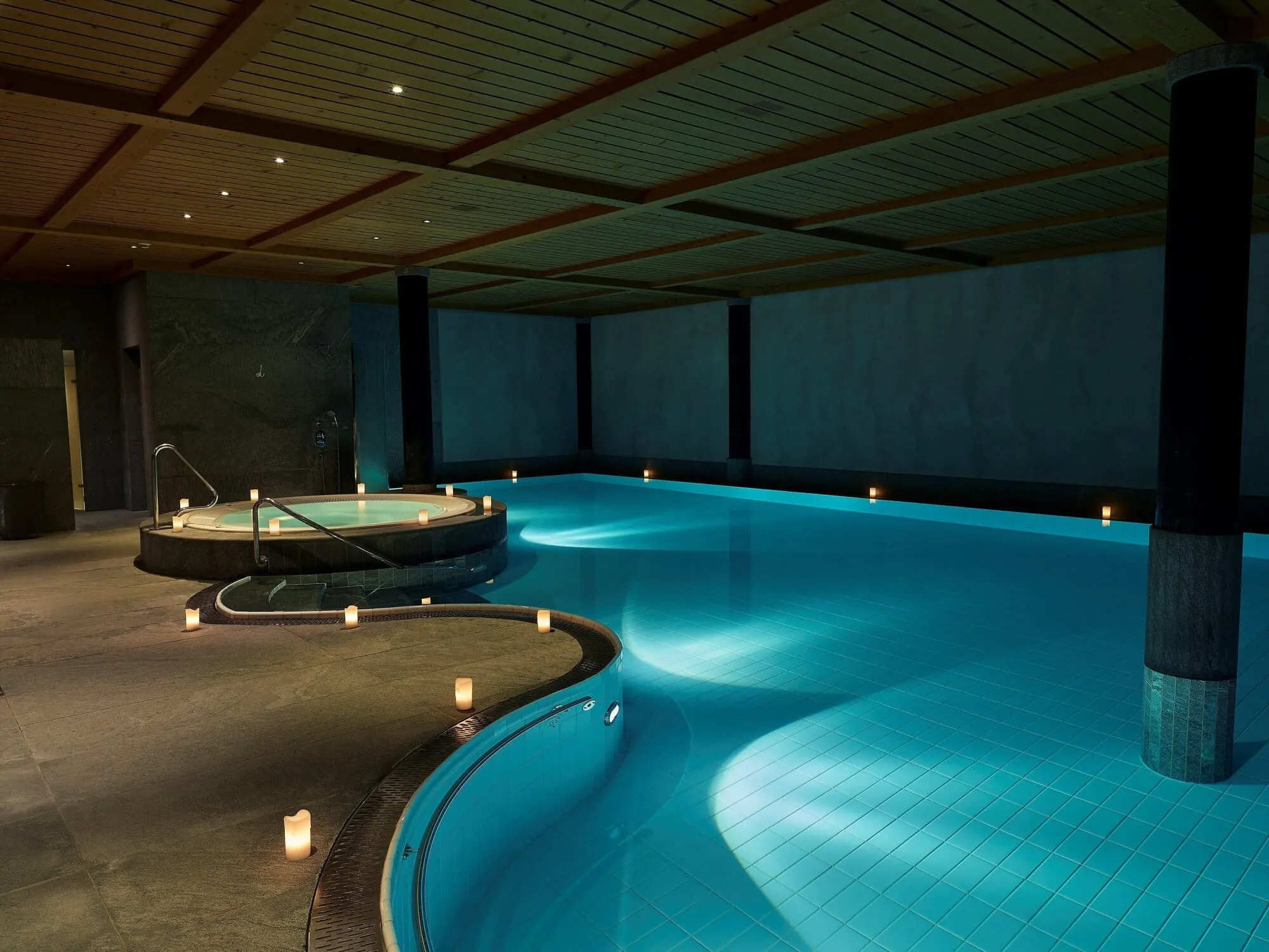 The indoor pool