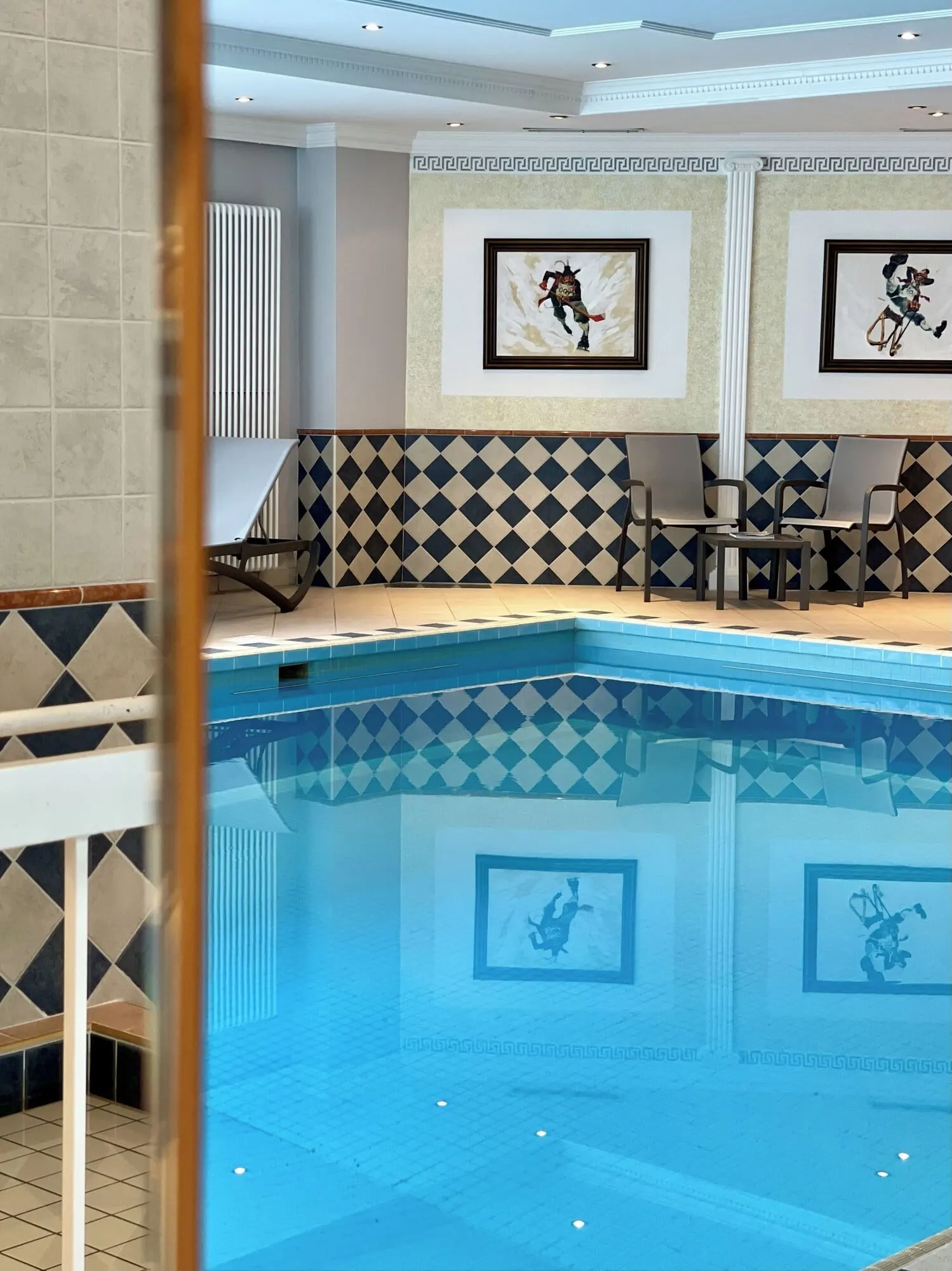 The indoor pool
