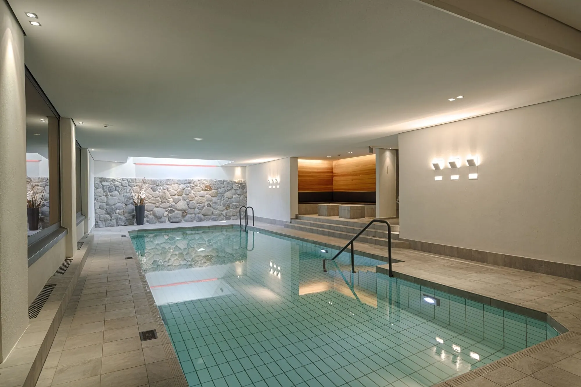 The indoor pool