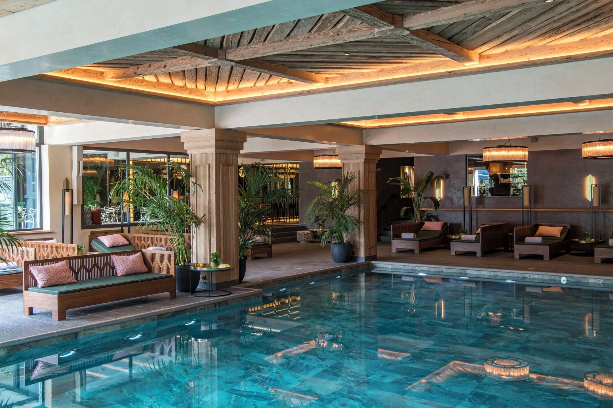 The indoor pool