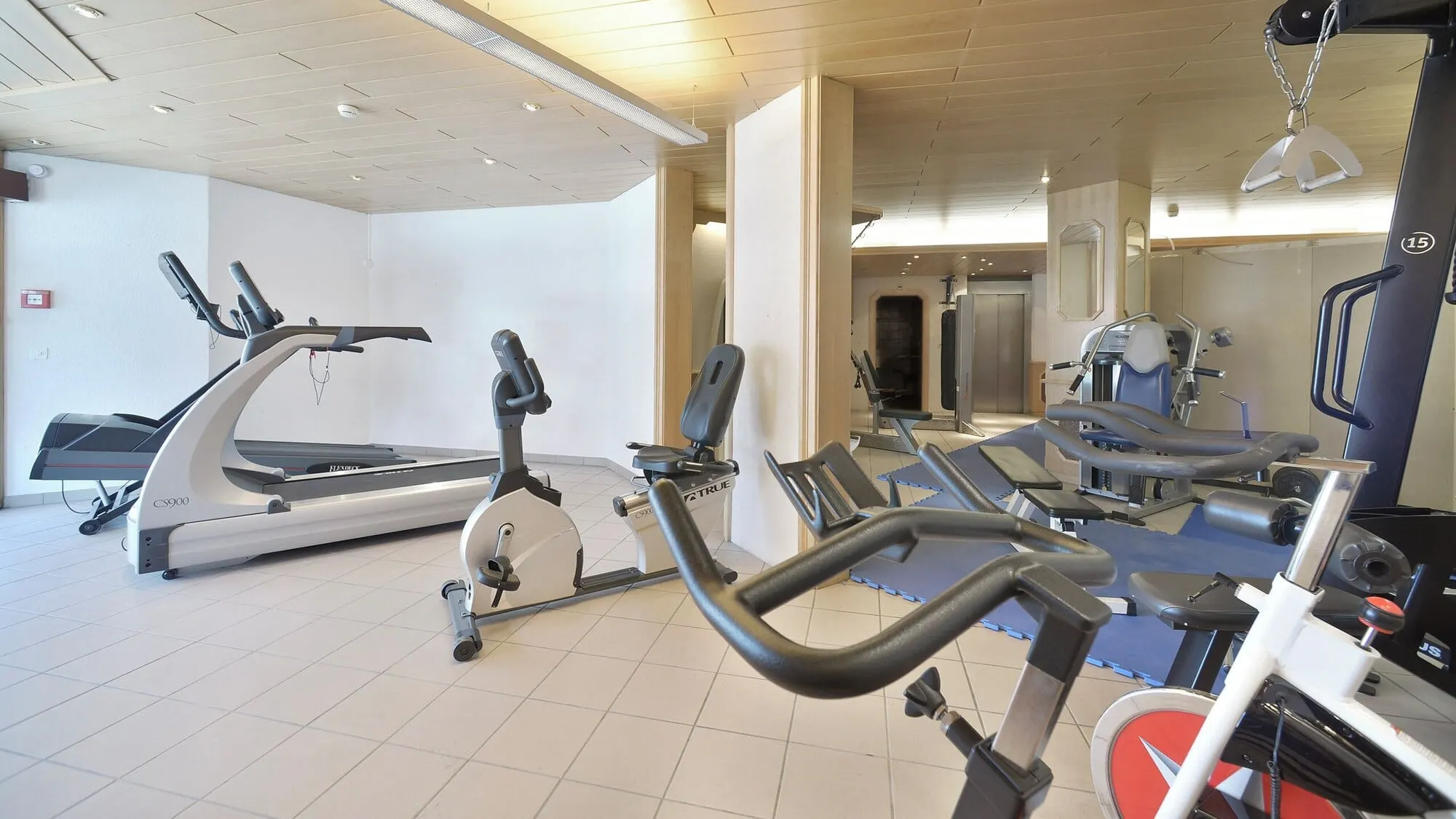 The fitness room