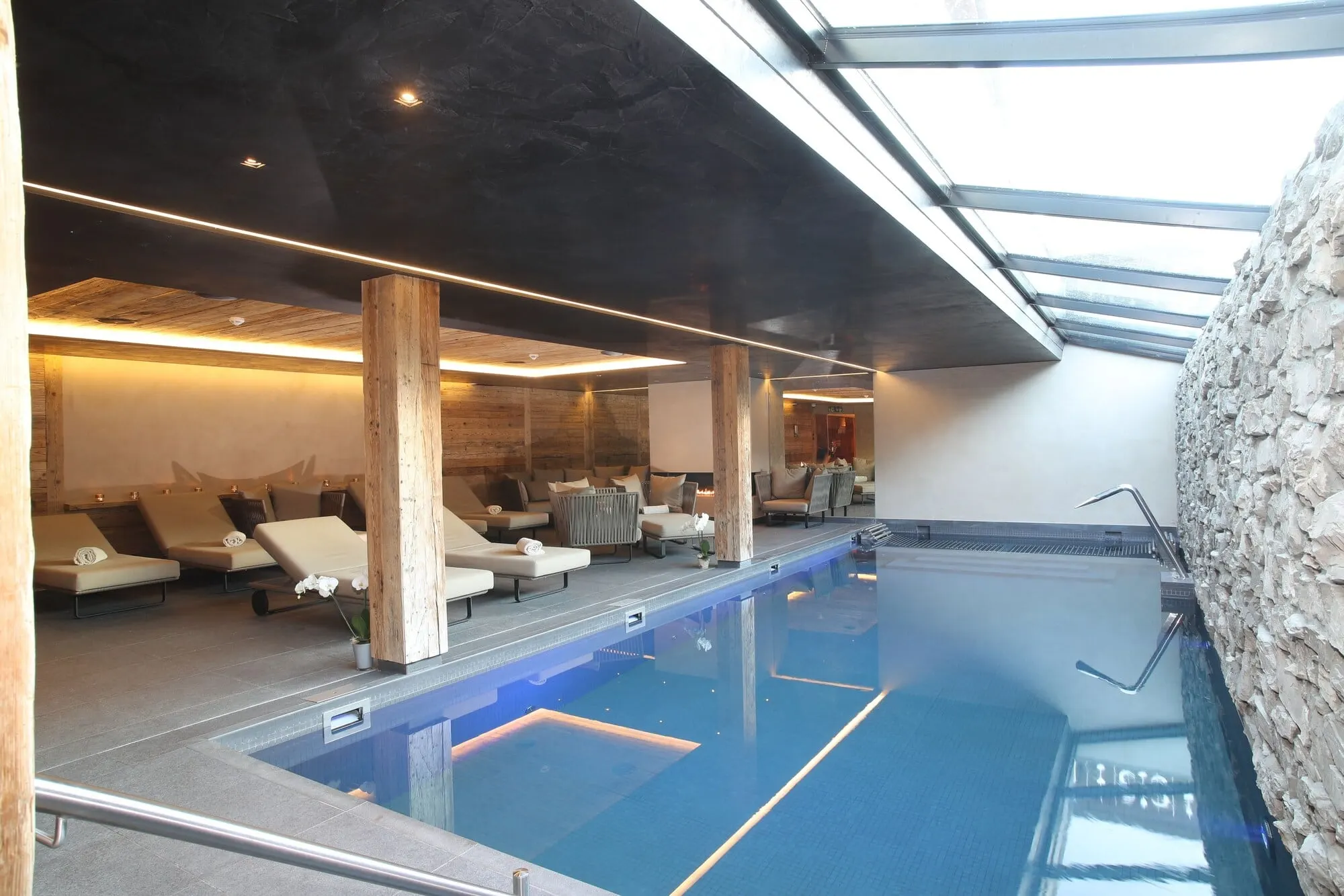 The indoor pool