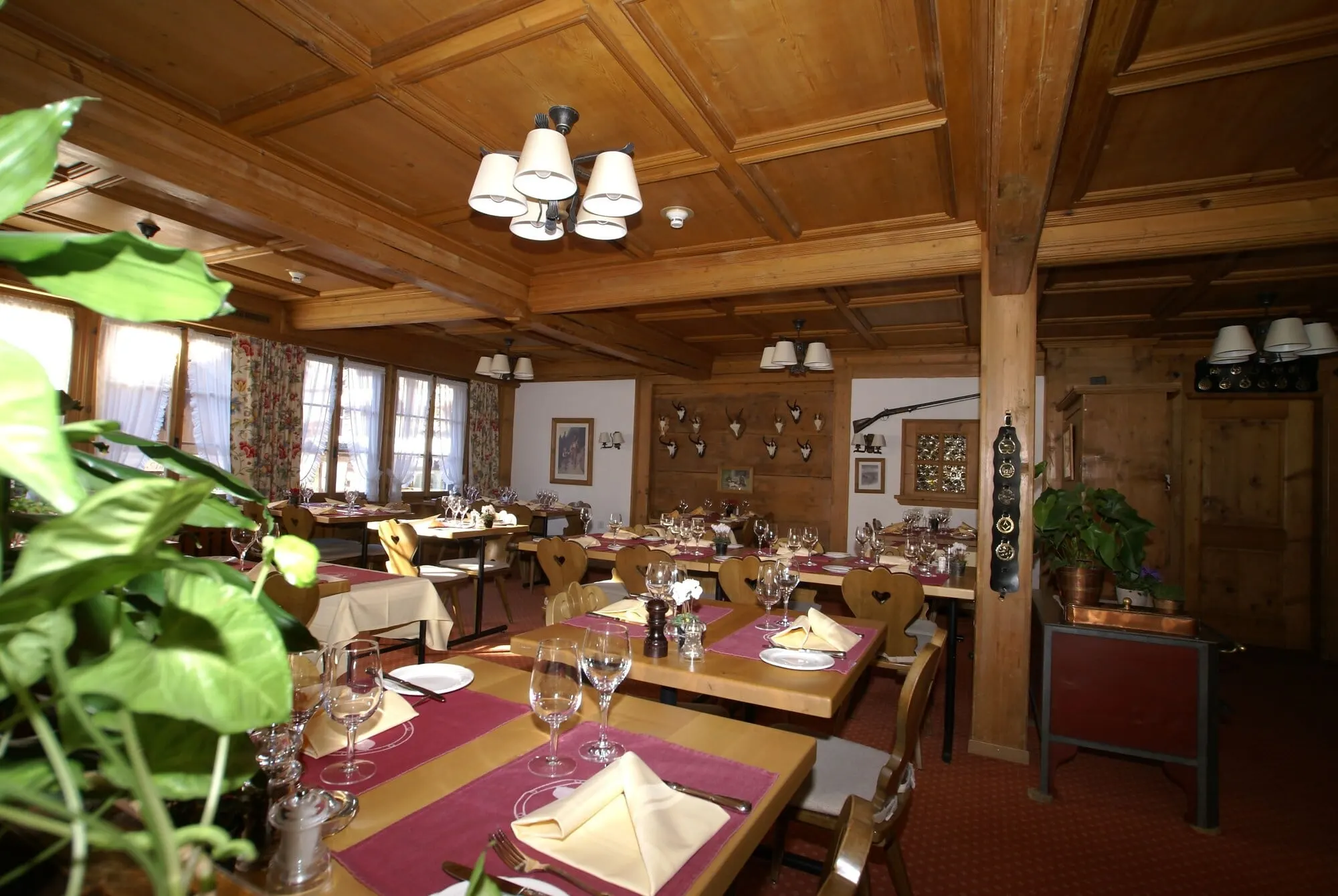 The restaurant in old wood