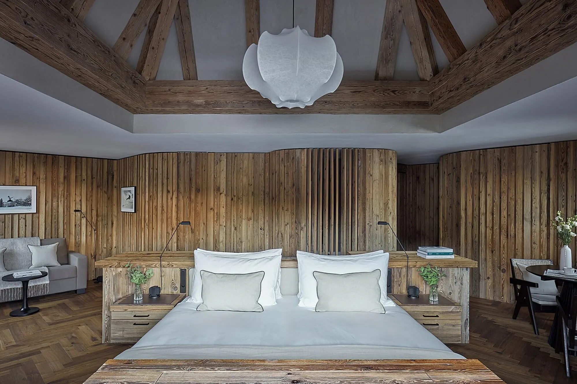 A bedroom under the eaves